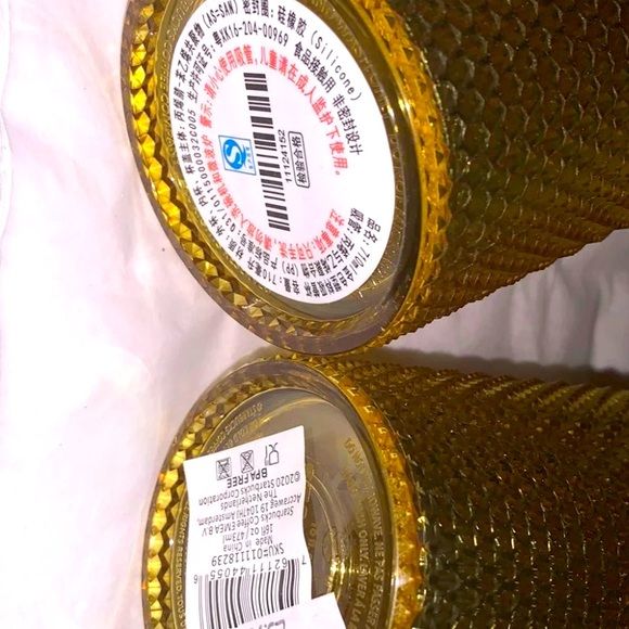 STARBUCKS GOLD STUDDED SET - Picture 2 of 2